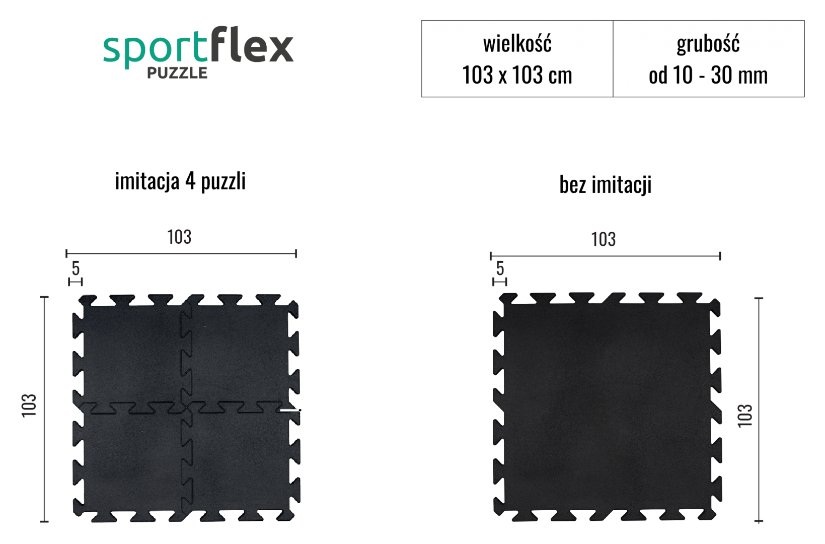 Sportflex Puzzle Black