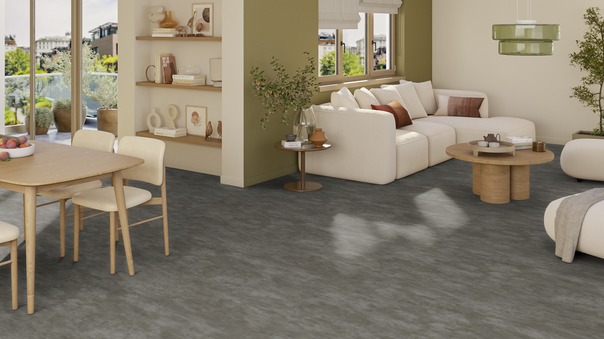 Tarkett Iconik 240 Stylish Concrete Dark Grey