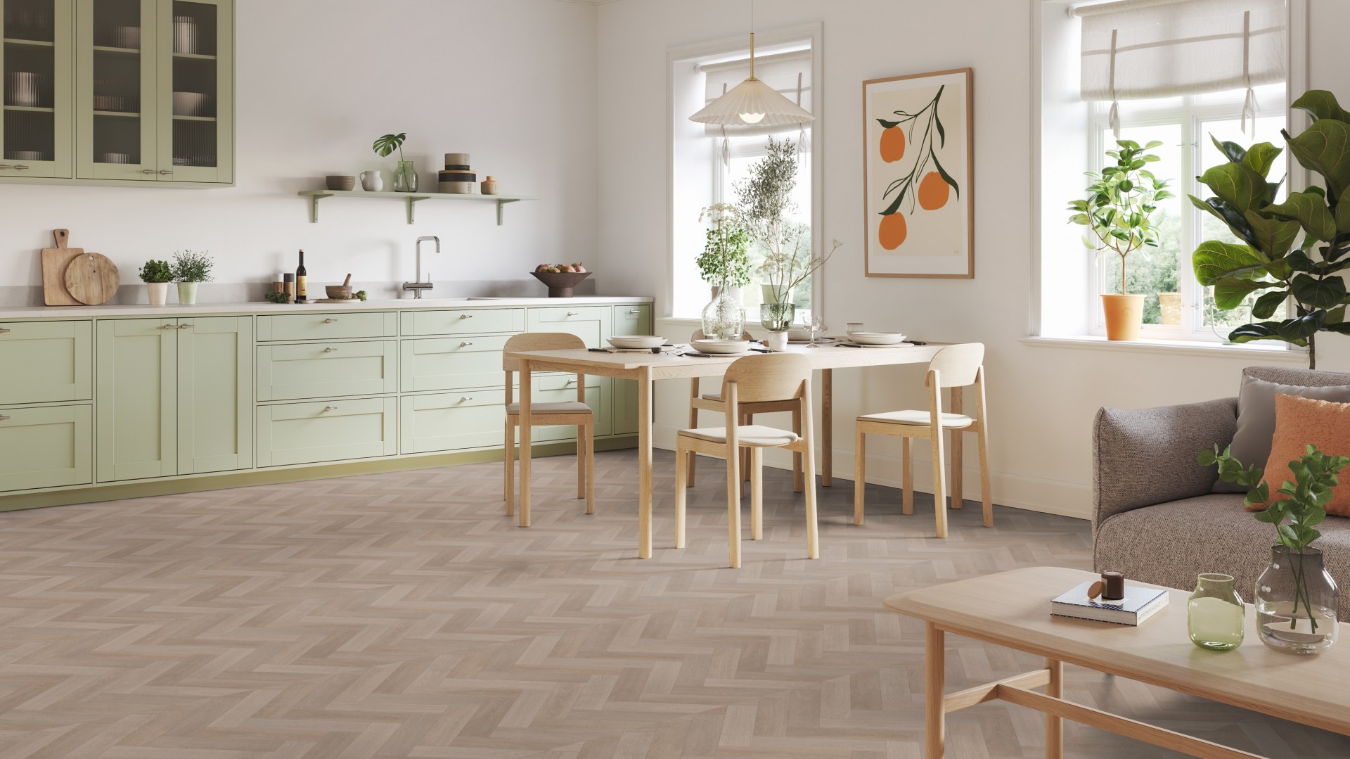 Tarkett Iconik 280T Ancares Herringbone Grey 27013049